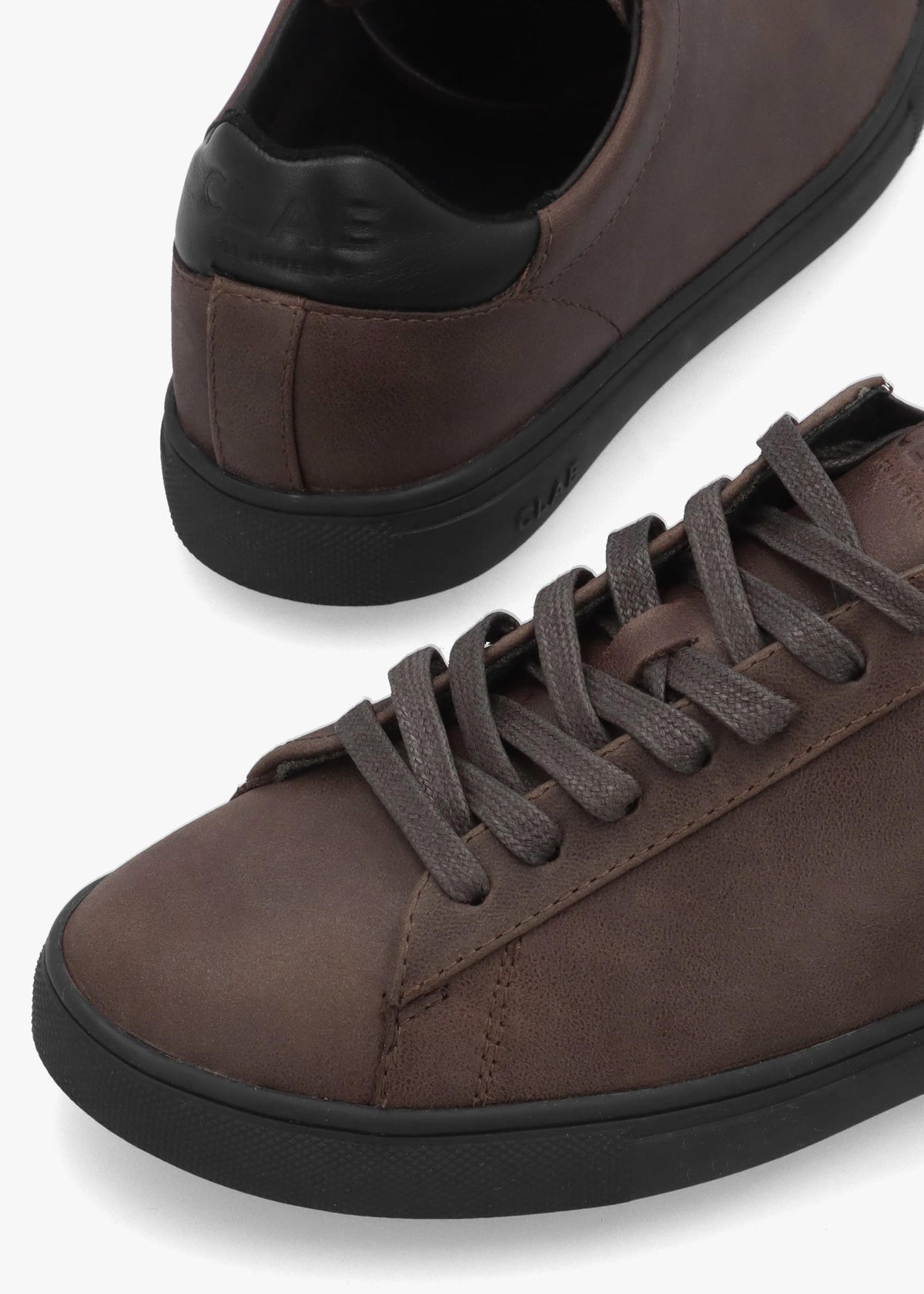 Clae Women's Bradley Demitasse Black Leather Trainers