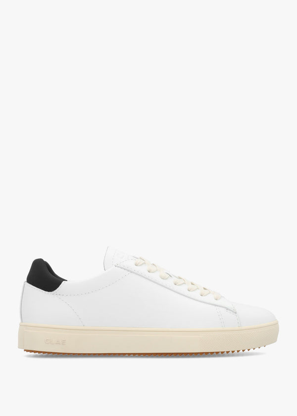 Clae Unisex Bradley Essentials White Leather Trainers