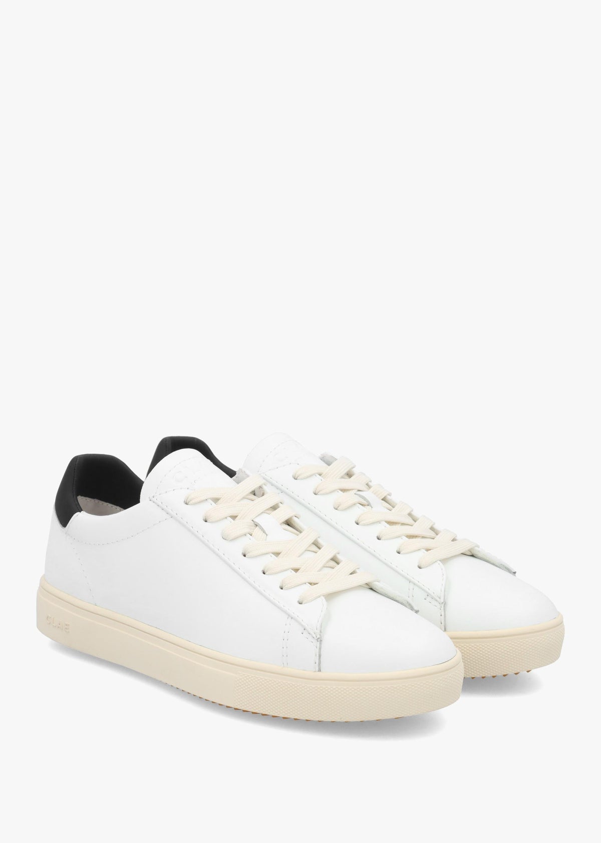 Clae Unisex Bradley Essentials White Leather Trainers