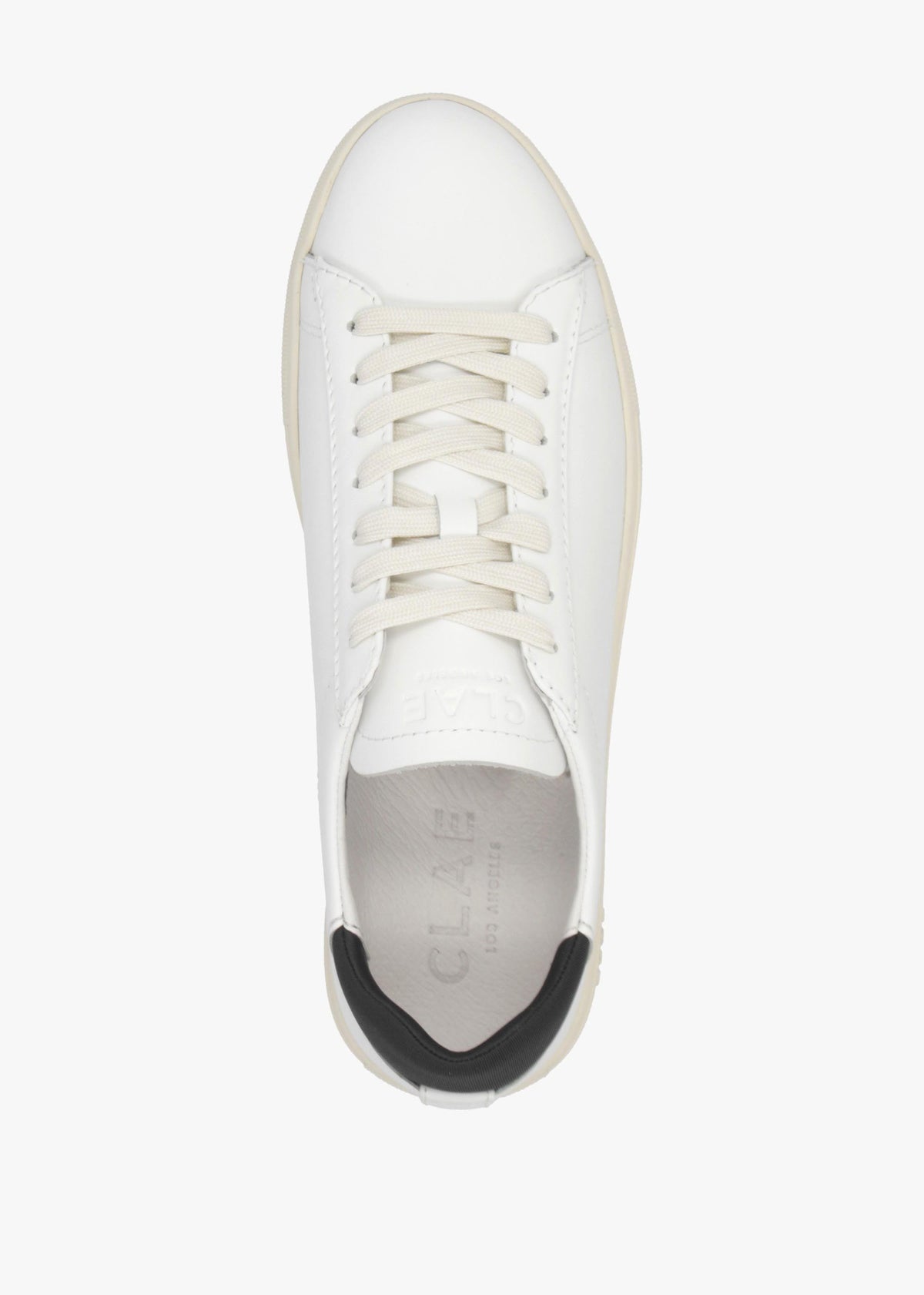 Clae Unisex Bradley Essentials White Leather Trainers
