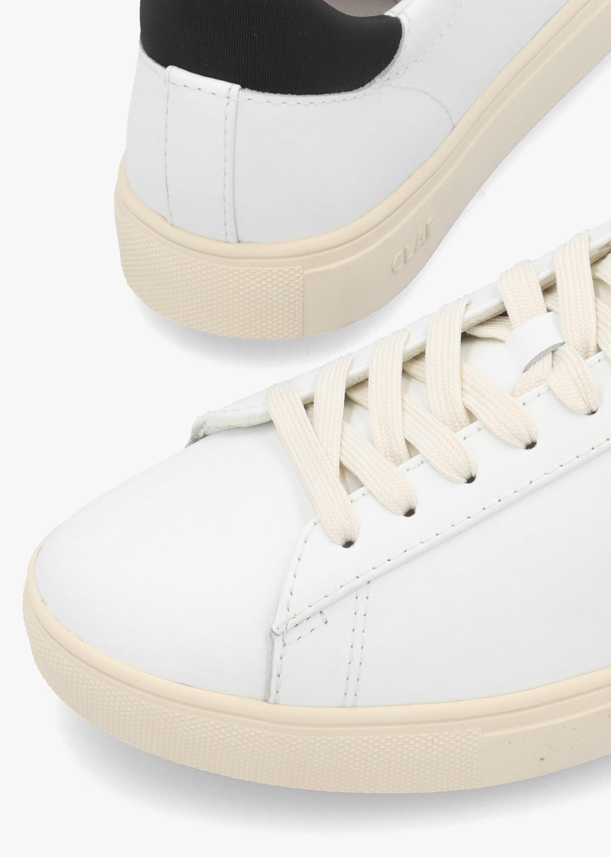 Clae Unisex Bradley Essentials White Leather Trainers