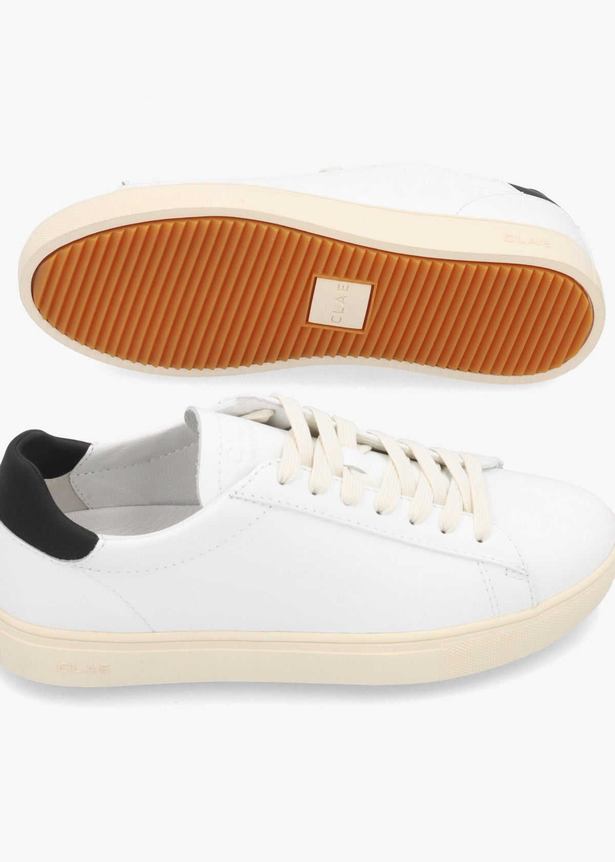 Clae Unisex Bradley Essentials White Leather Trainers