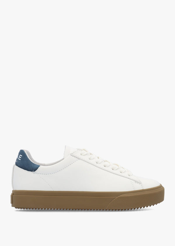 Clae Women’s Bradley Venice White Leather Denim Trainers