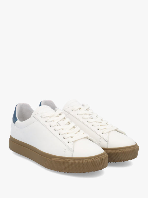 Clae Women’s Bradley Venice White Leather Denim Trainers