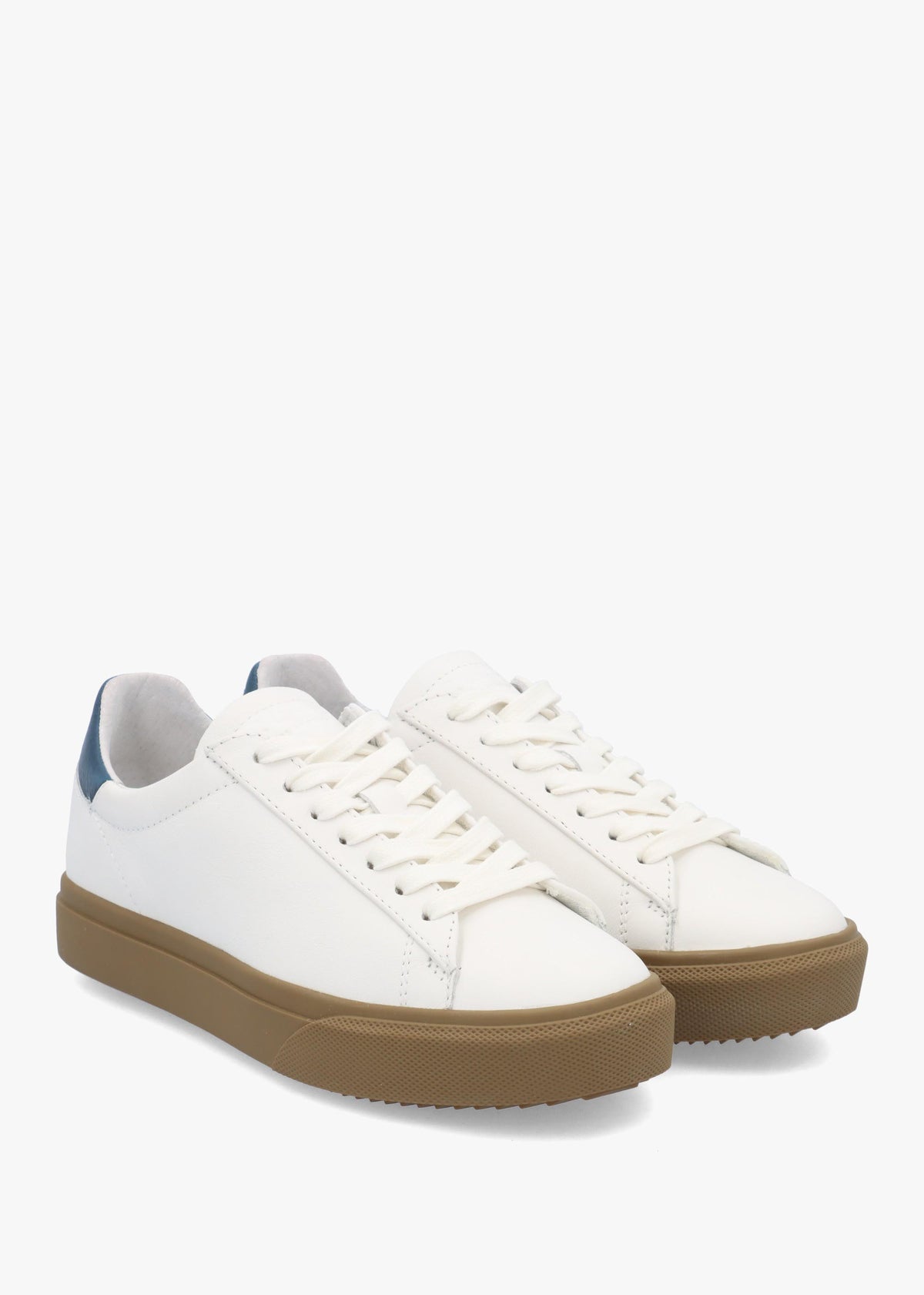 Clae Women’s Bradley Venice White Leather Denim Trainers