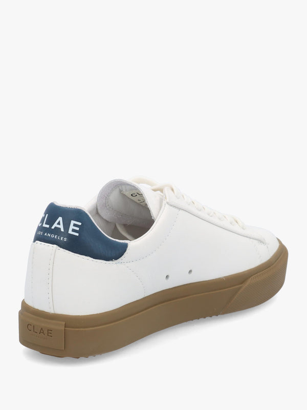 Clae Women’s Bradley Venice White Leather Denim Trainers