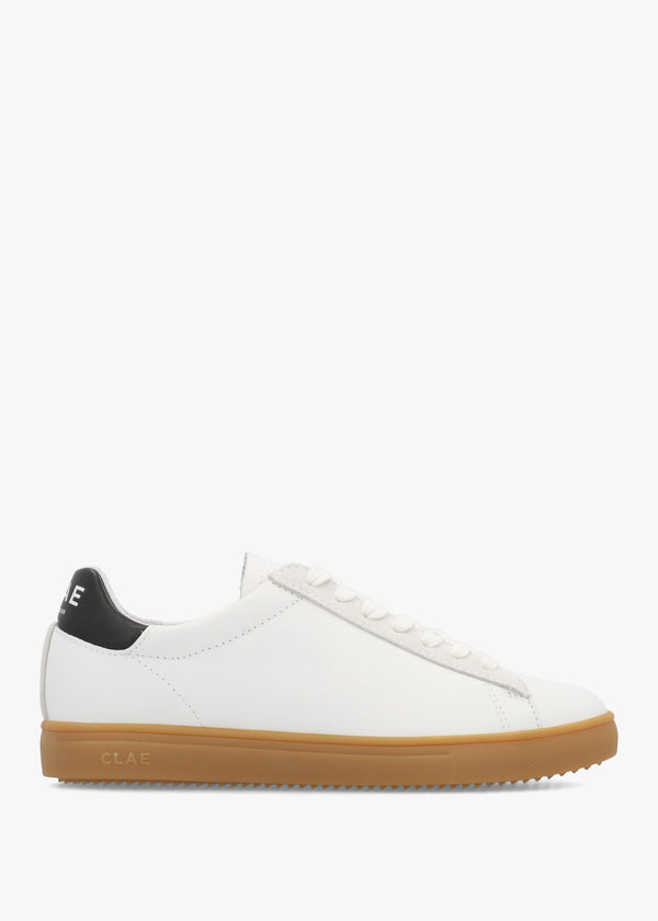 Clae Unisex Bradley White Black Lite Gum Trainers