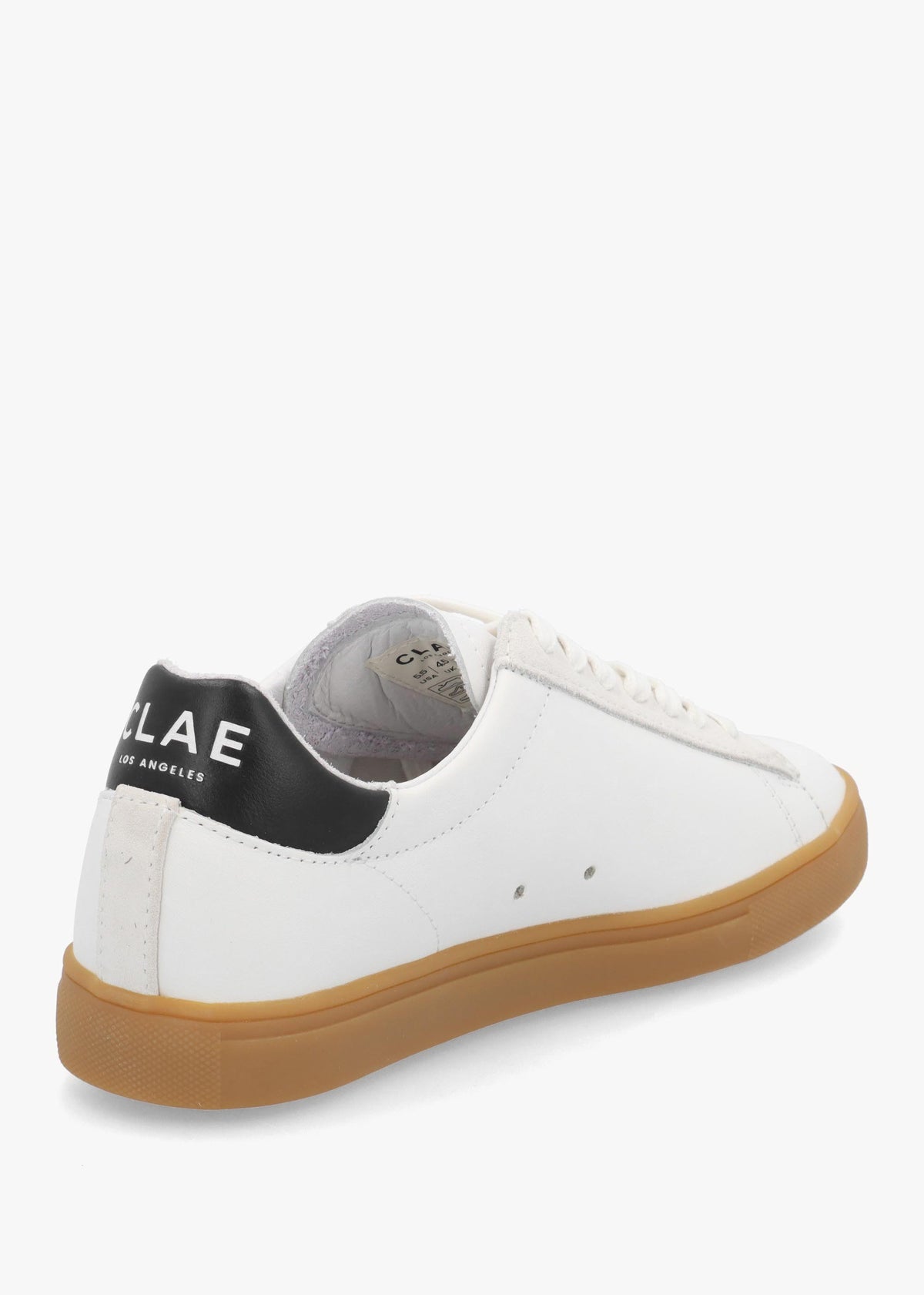 Clae Unisex Bradley White Black Lite Gum Trainers