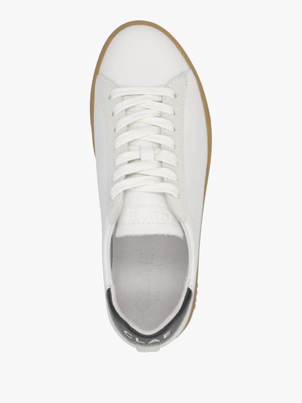 Clae Unisex Bradley White Black Lite Gum Trainers