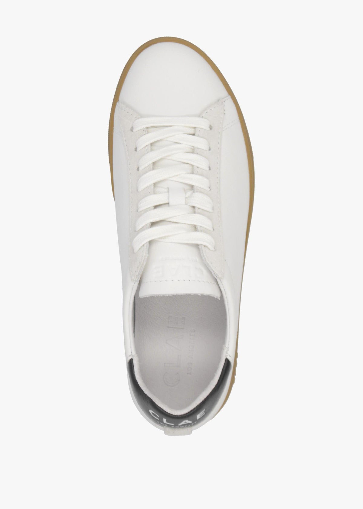 Clae Unisex Bradley White Black Lite Gum Trainers
