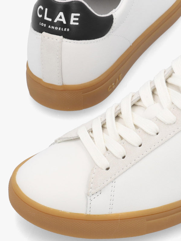 Clae Unisex Bradley White Black Lite Gum Trainers