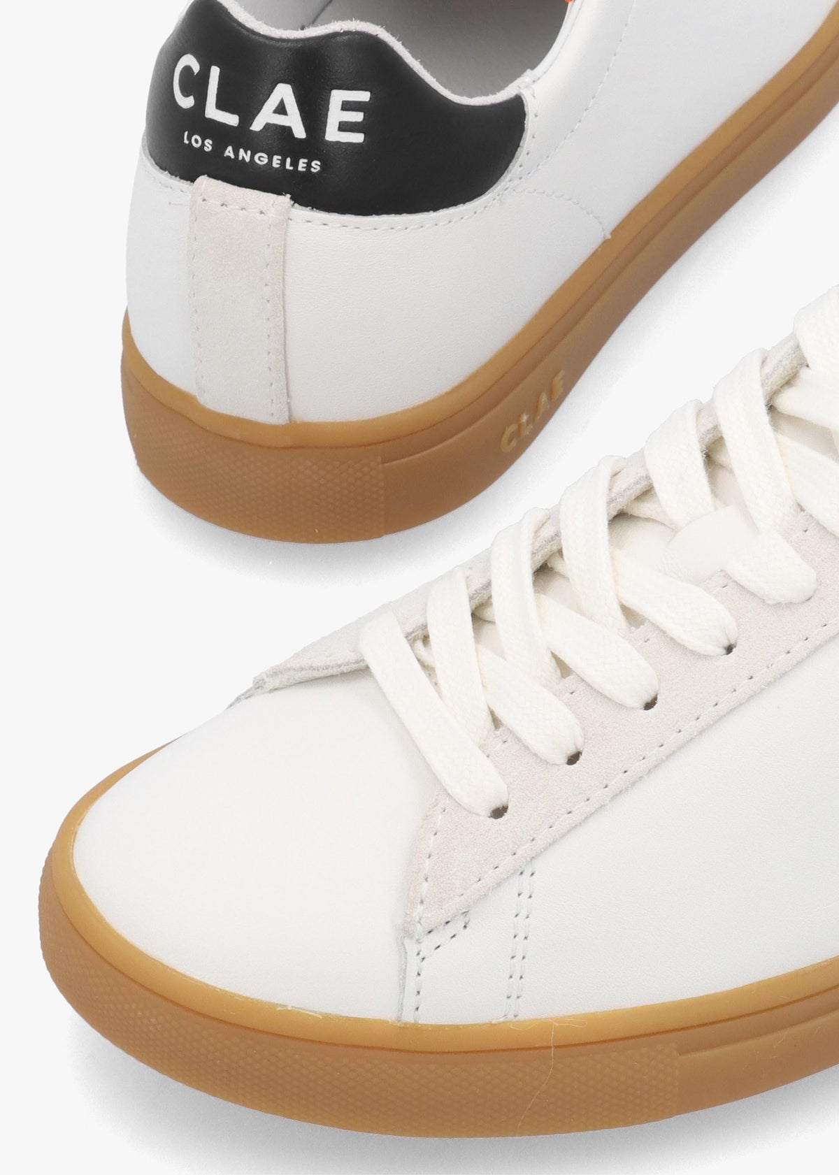 Clae Unisex Bradley White Black Lite Gum Trainers