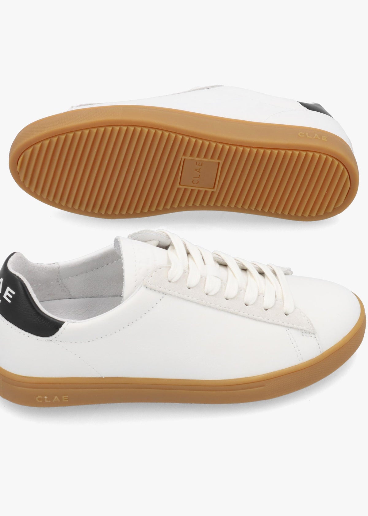Clae Unisex Bradley White Black Lite Gum Trainers