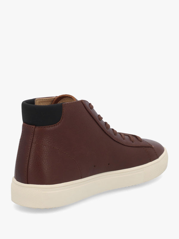 Clae Women's Brown Leather High Top Trainers