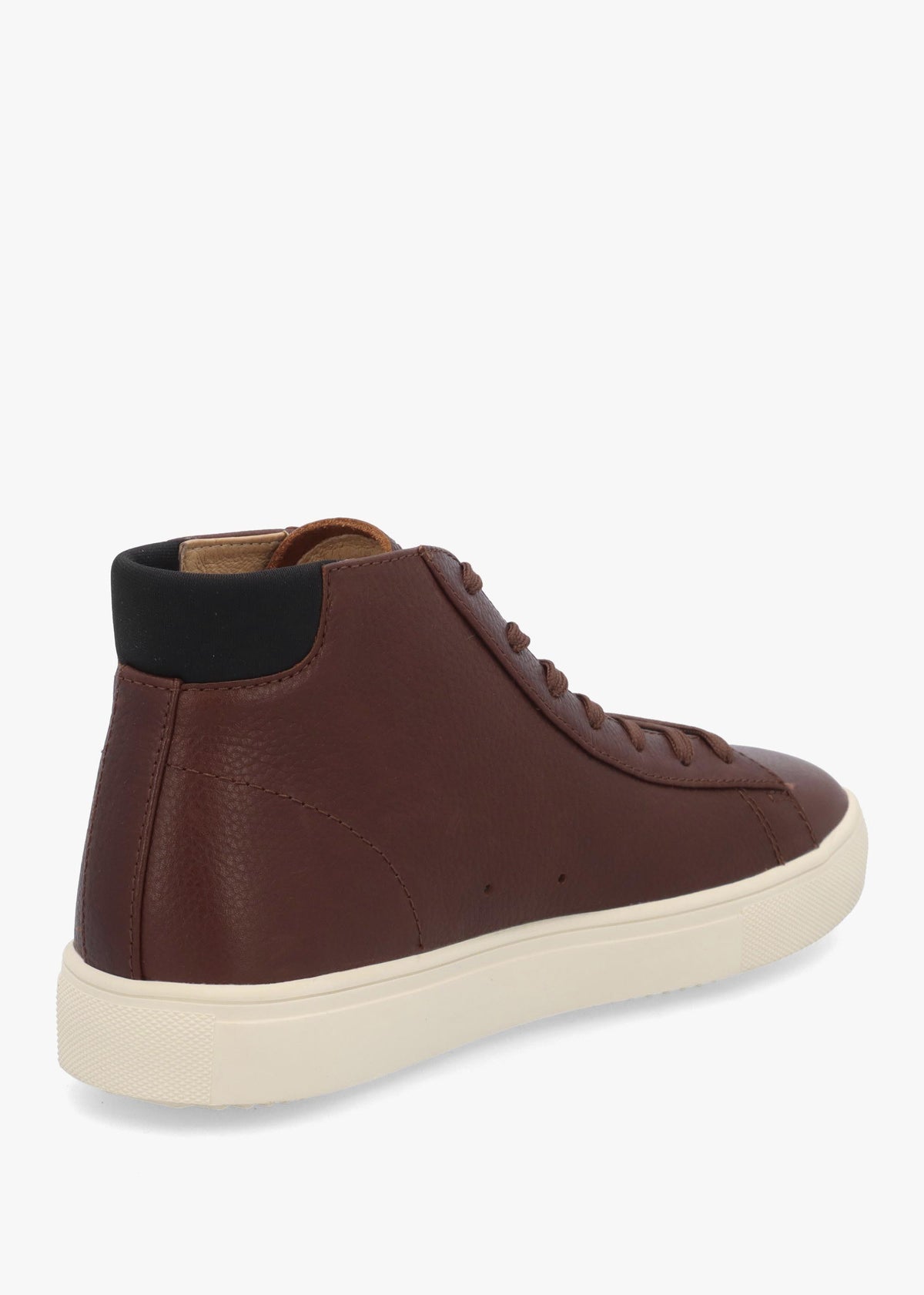 Clae Women's Brown Leather High Top Trainers