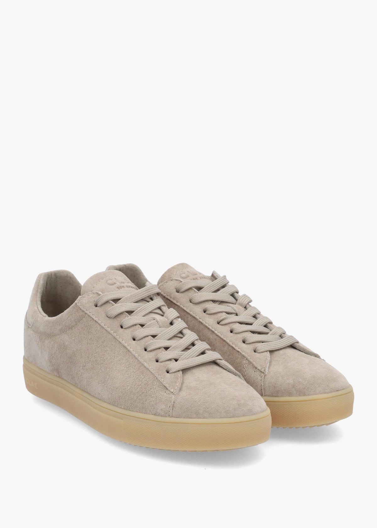 Clae Unisex Bradley Cashmere Light Natural Gum Suede Trainers