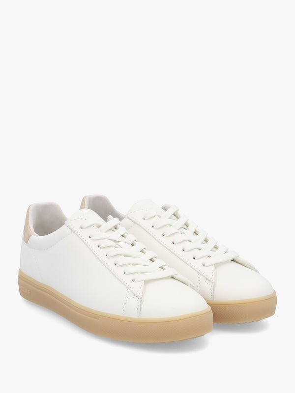 Clae Unisex Bradley White Light Natural Gum Suede Trainers
