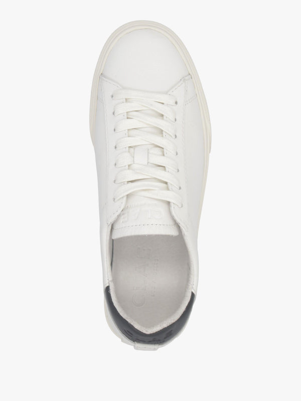Clae Women’s Bradley Premium White Navy Trainers