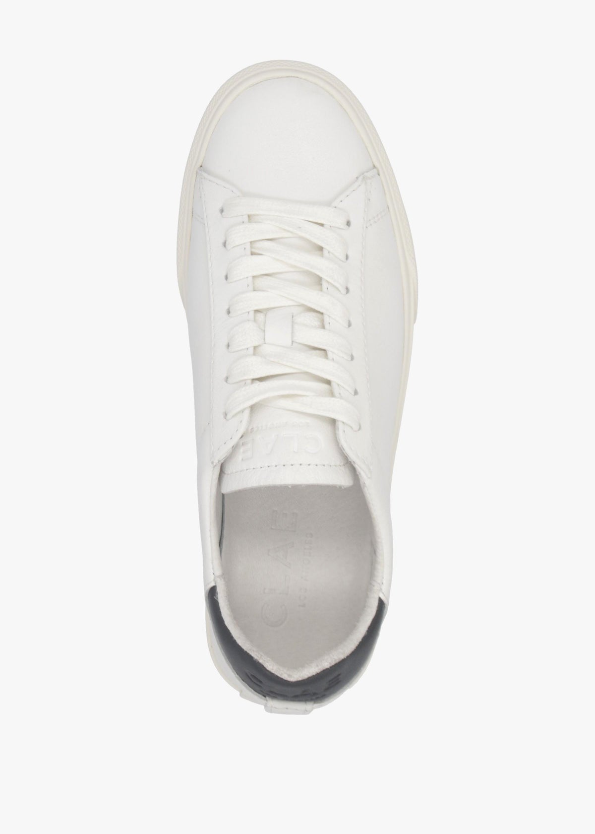 Clae Women’s Bradley Premium White Navy Trainers