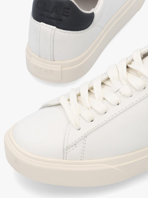 Clae Women’s Bradley Premium White Navy Trainers