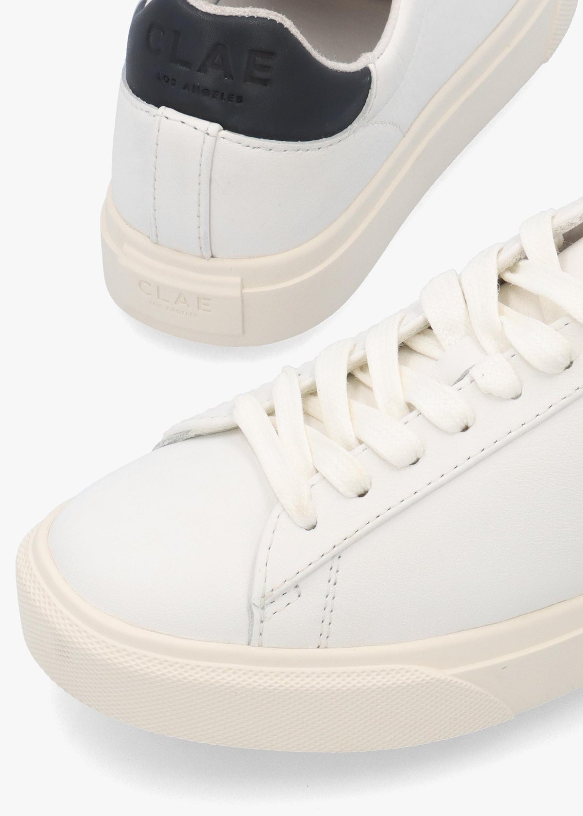 Clae Women’s Bradley Premium White Navy Trainers