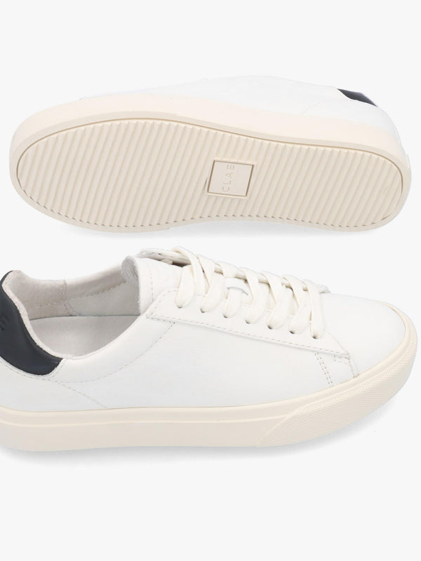 Clae Women’s Bradley Premium White Navy Trainers