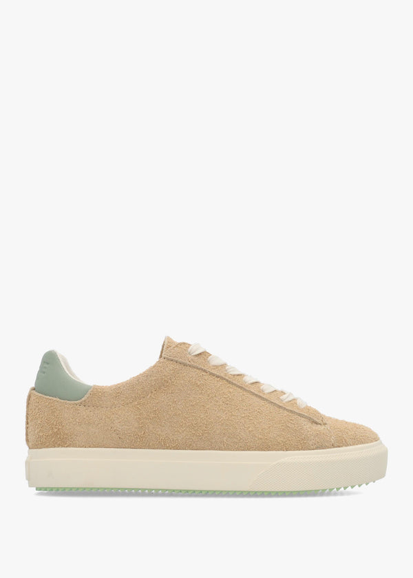 Clae Unisex Bradley Starfish Tea Hairy Suede Trainers
