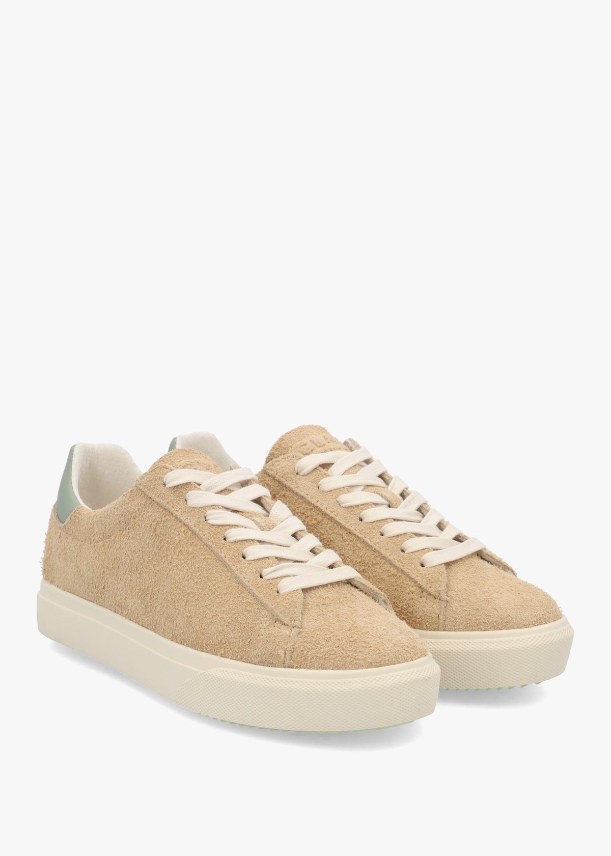 Clae Unisex Bradley Starfish Tea Hairy Suede Trainers