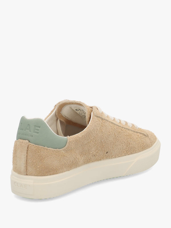 Clae Unisex Bradley Starfish Tea Hairy Suede Trainers