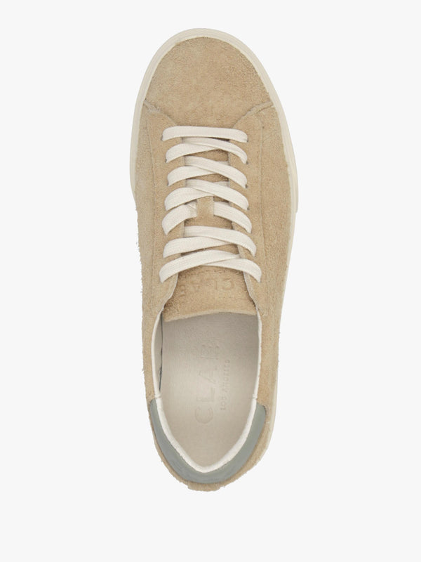 Clae Unisex Bradley Starfish Tea Hairy Suede Trainers