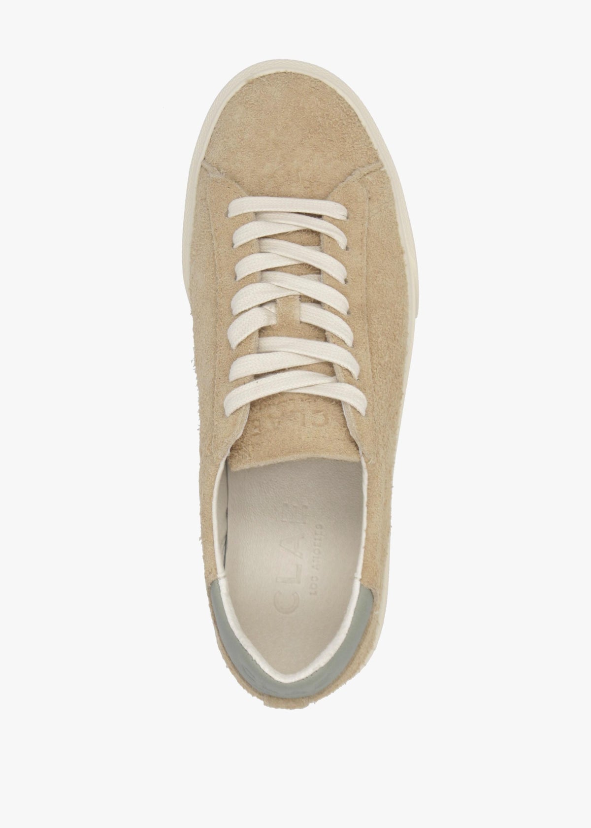 Clae Unisex Bradley Starfish Tea Hairy Suede Trainers