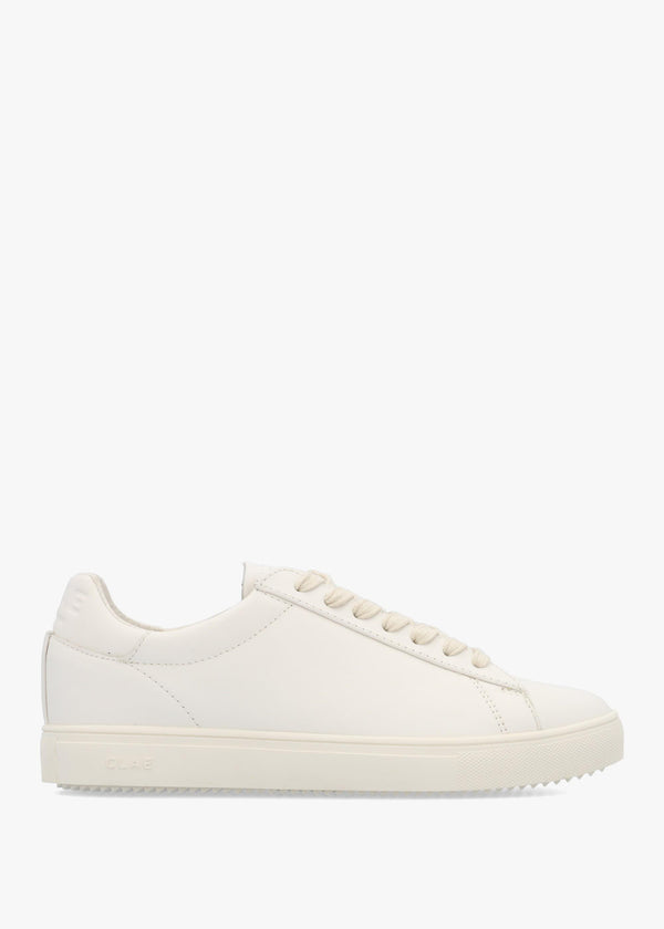 Clae Unisex Bradley Triple Off White Trainers