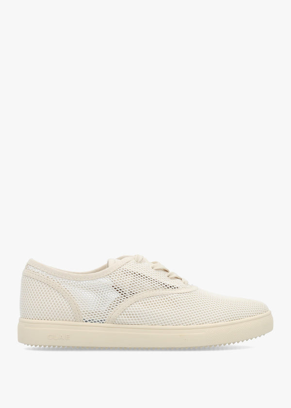 Clae Men's Bruce Knit Off White Trainers