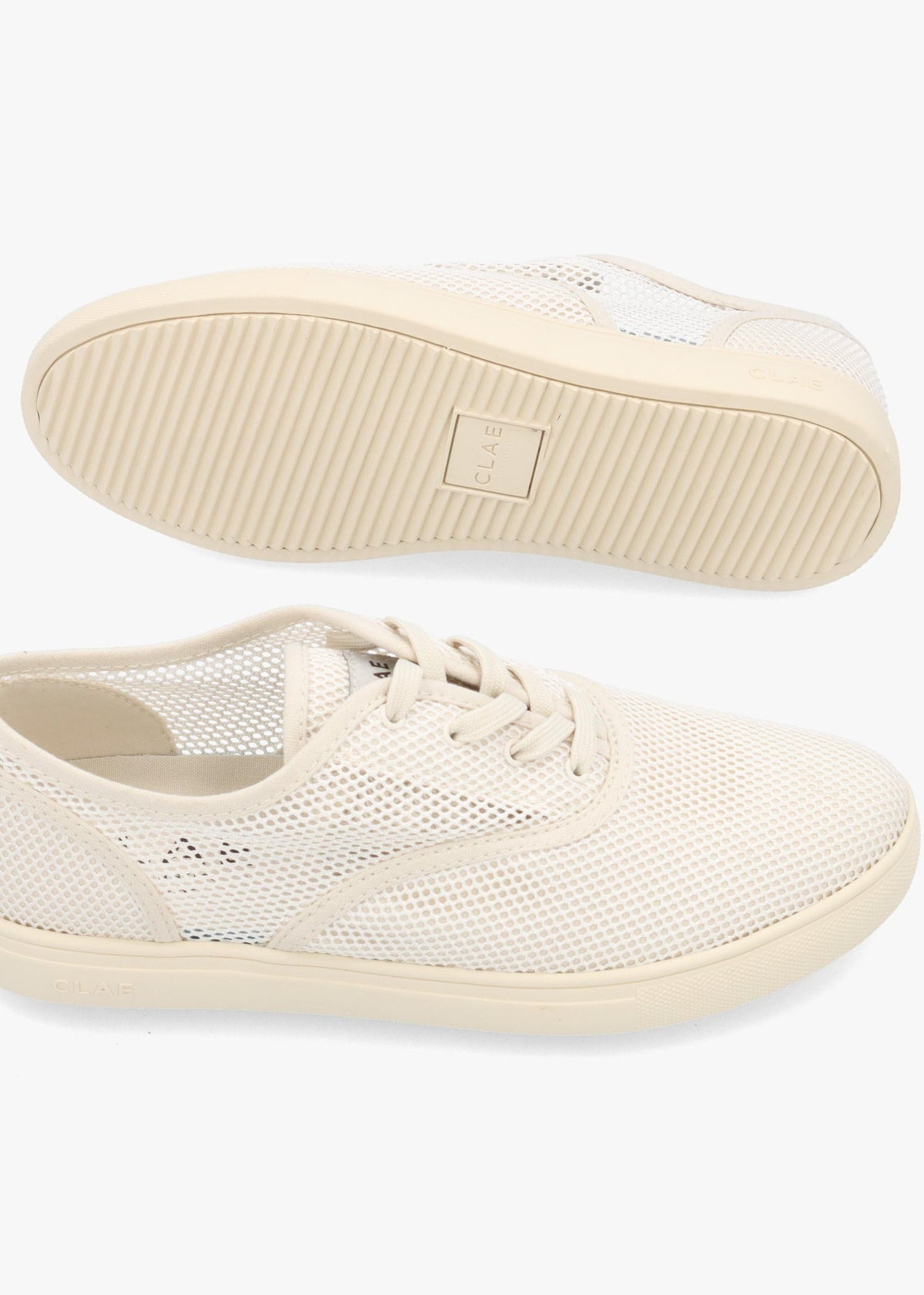 Clae Men's Bruce Knit Off White Trainers