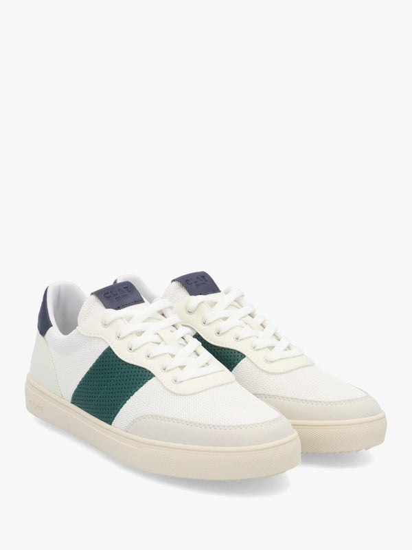 Clae Men's Davis White Cactus Green Navy Trainers