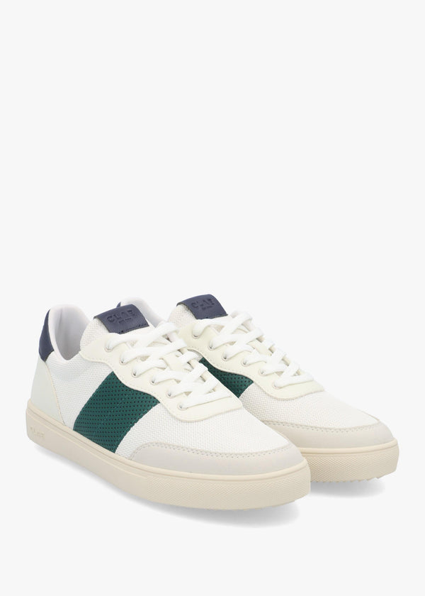 Clae Men's Davis White Cactus Green Navy Trainers