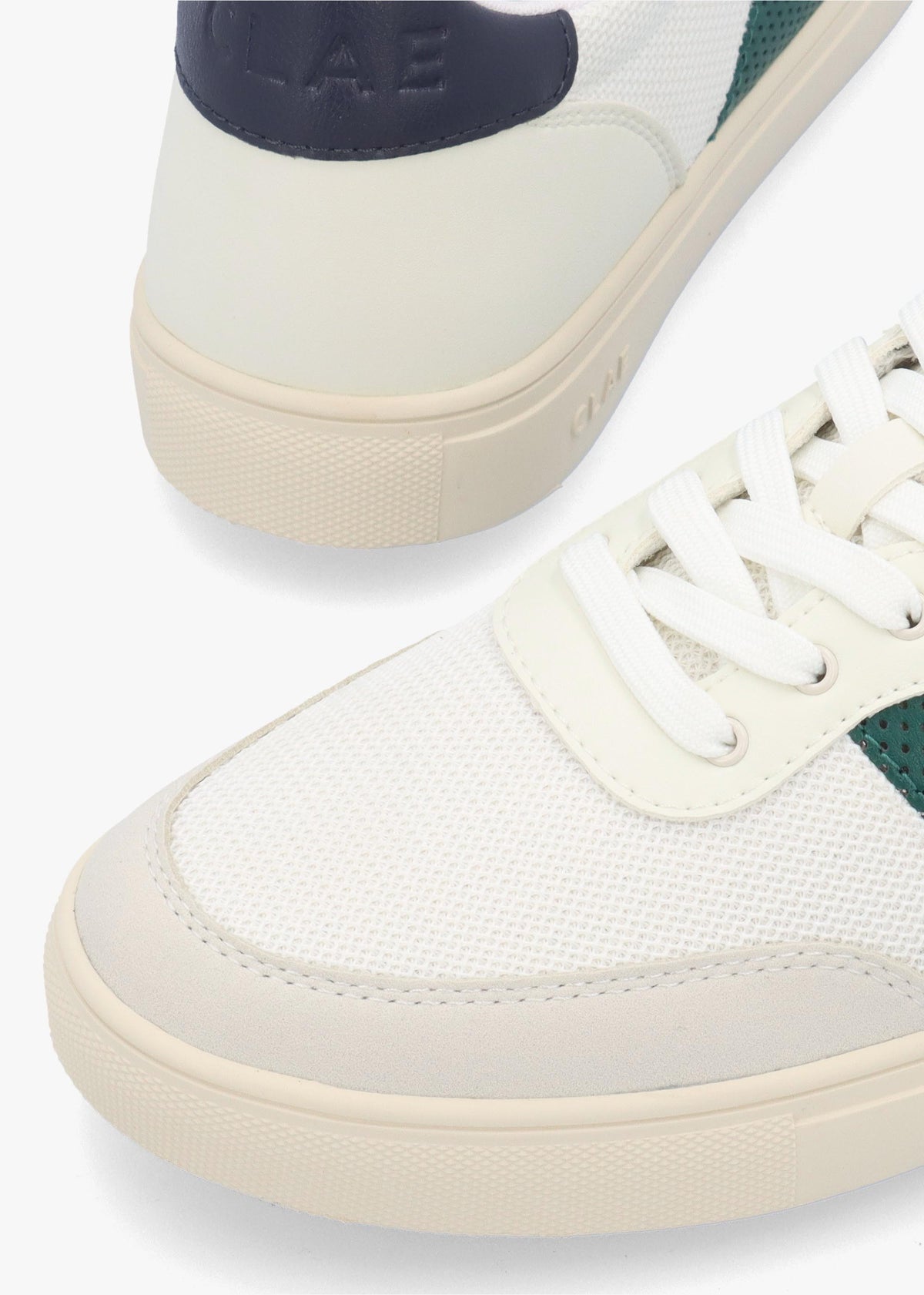Clae Men's Davis White Cactus Green Navy Trainers