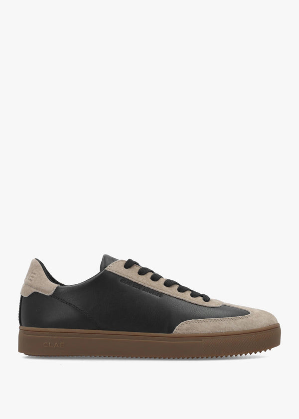 Men's Deane Black Cashmere Leather Trainers