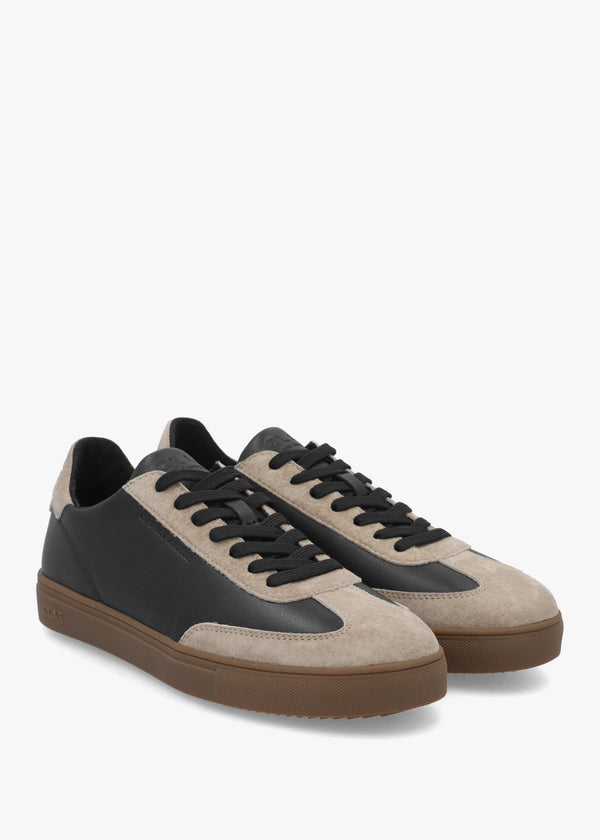 Men's Deane Black Cashmere Leather Trainers