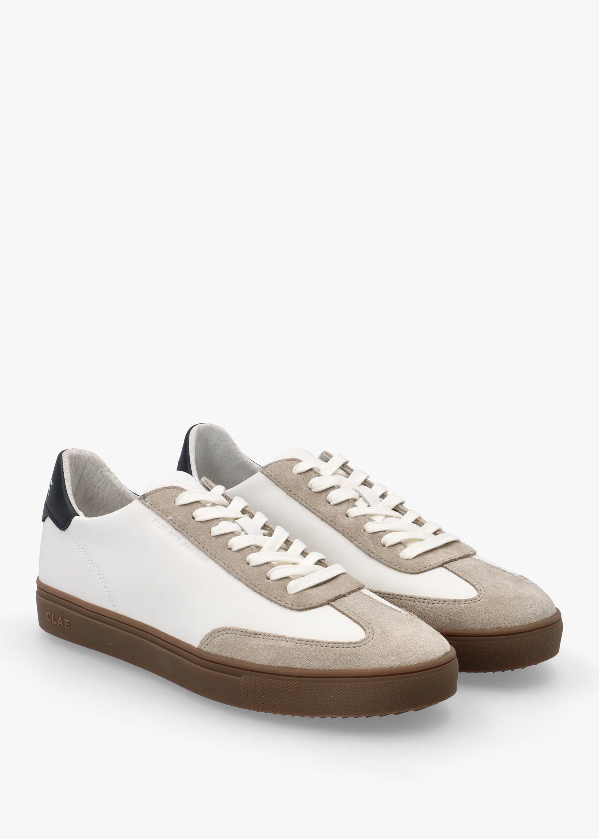 Clae Men's Deane White Feather Grey Trainers