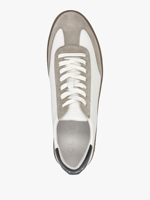 Clae Men's Deane White Feather Grey Trainers