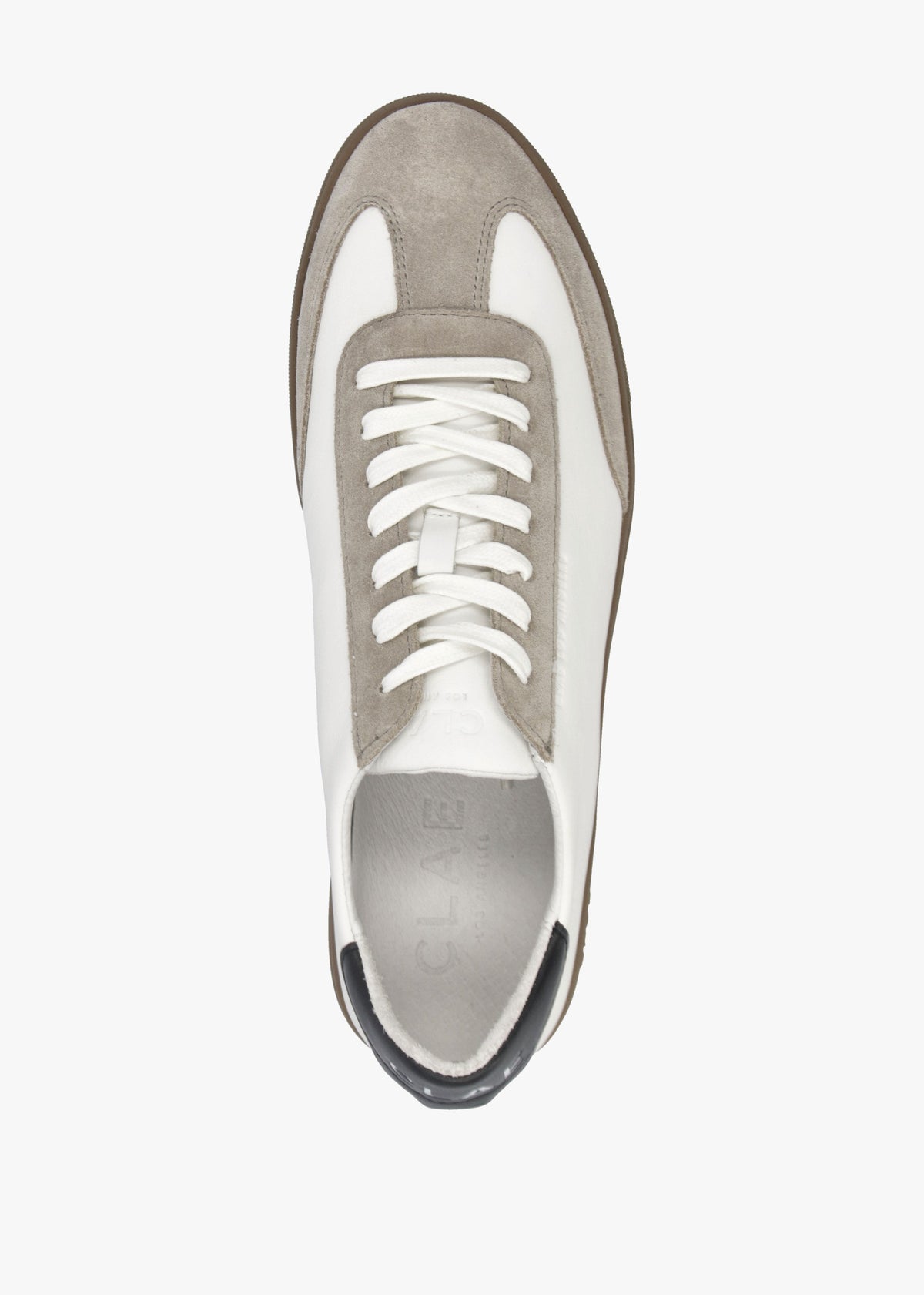 Clae Men's Deane White Feather Grey Trainers