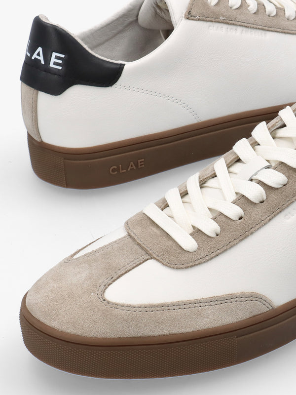 Clae Men's Deane White Feather Grey Trainers