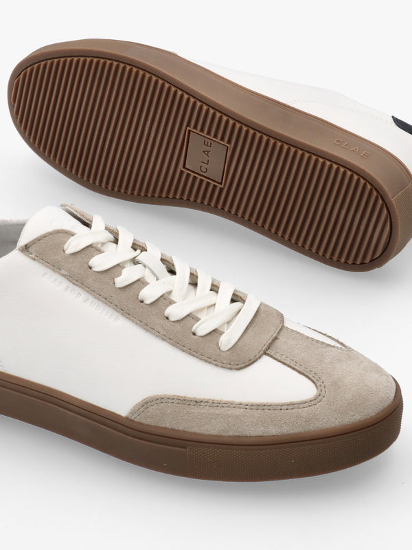 Clae Men's Deane White Feather Grey Trainers