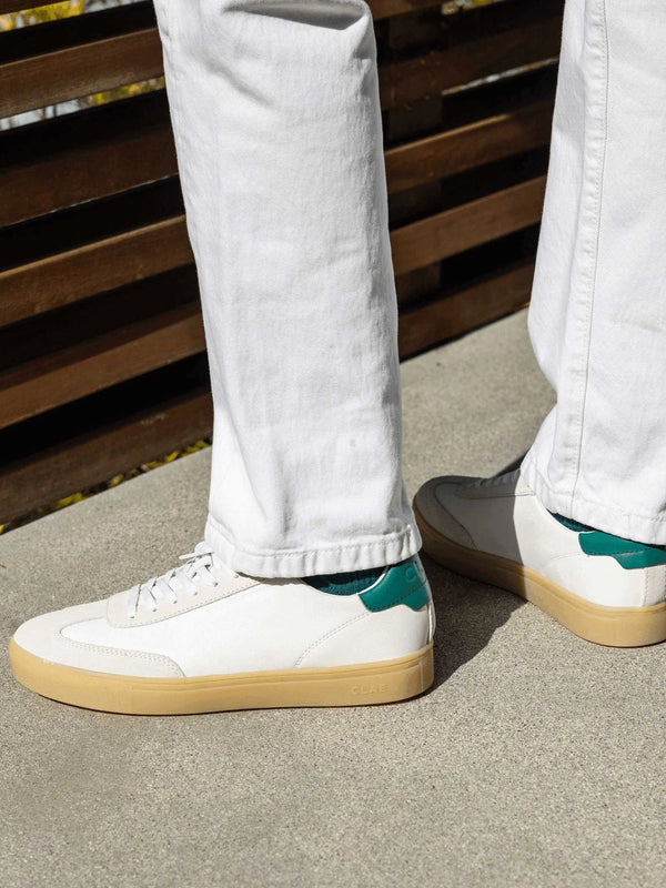 Unisex Deane Galpagos White Leather Trainers