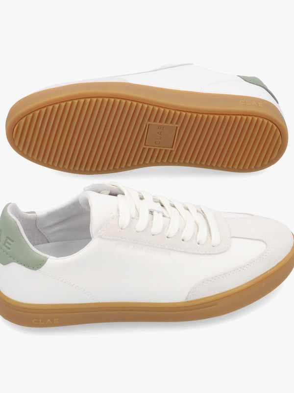 Clae Women’s Deane White Tea Light Gum Trainers