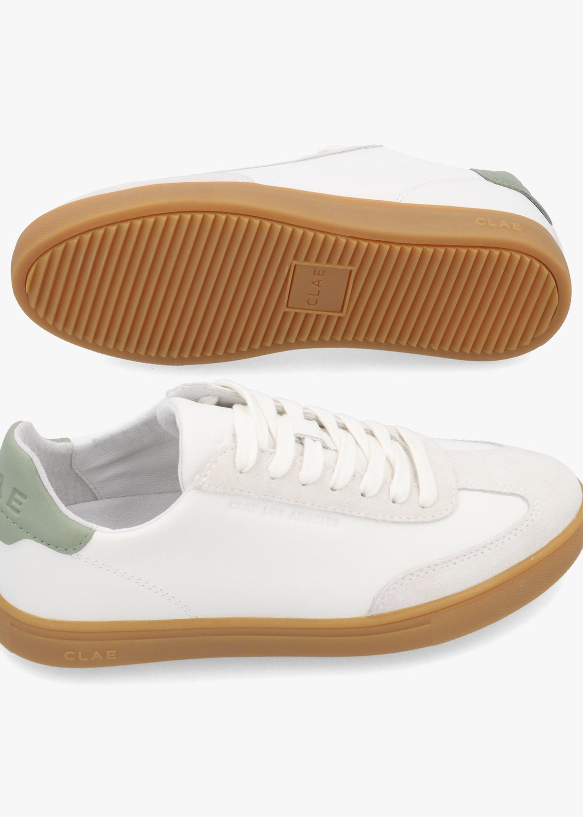 Clae Women’s Deane White Tea Light Gum Trainers