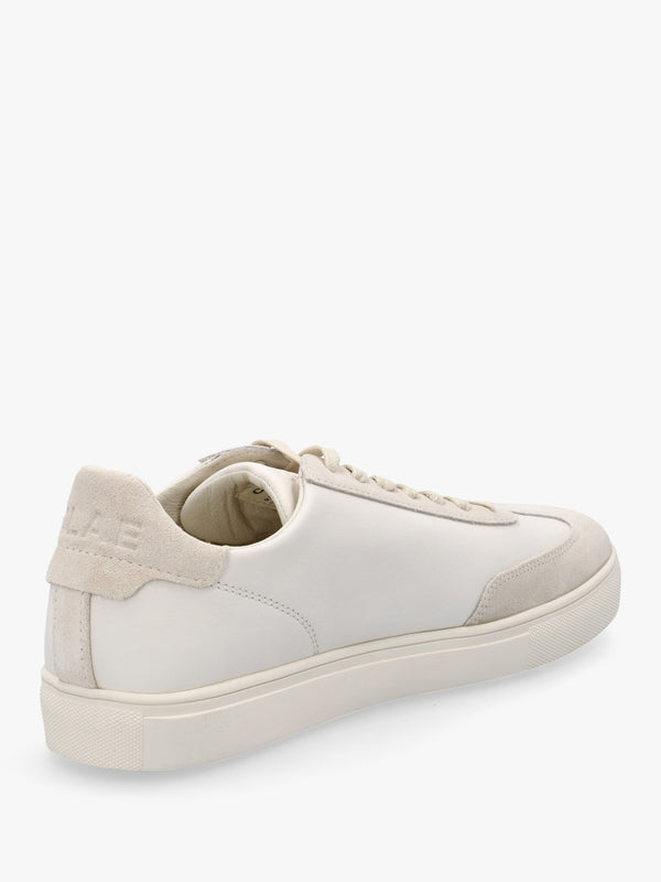 Clae Unisex Deane Triple Off White Leather Trainers