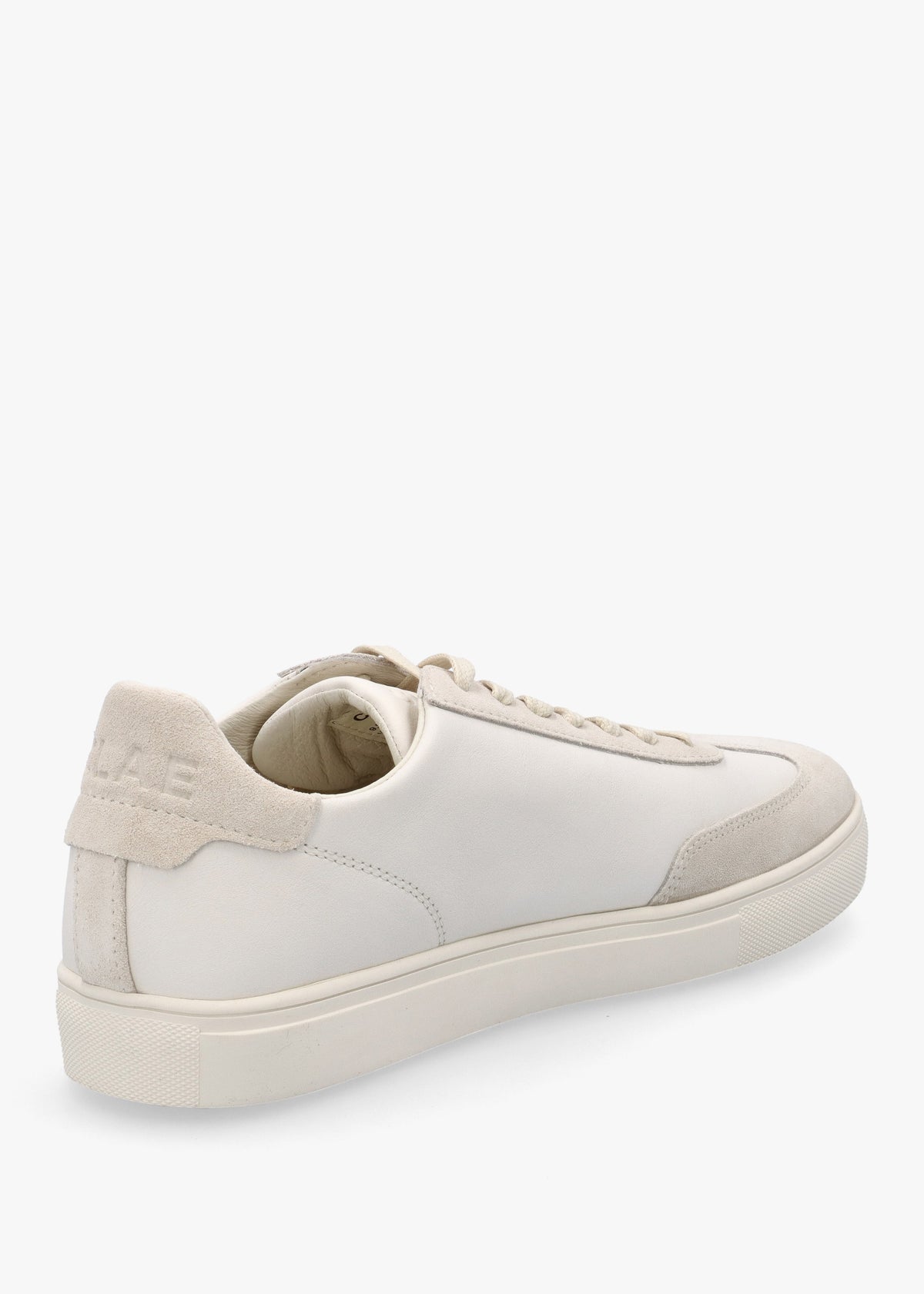 Clae Unisex Deane Triple Off White Leather Trainers