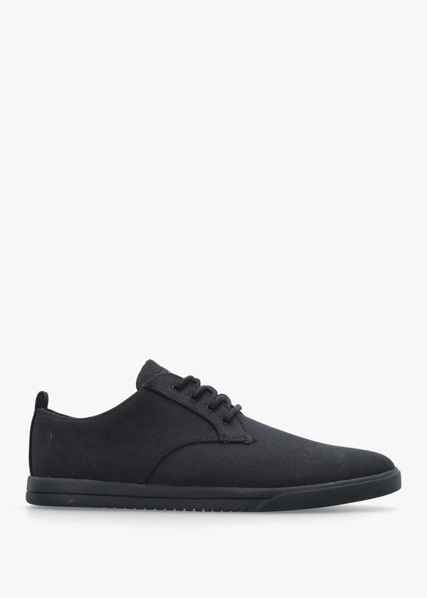 Men's Ellington Black Canvas Lace Up Shoes